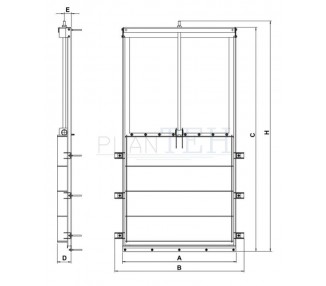 Zapornice za vodo INOX 316, model PLVGM6206