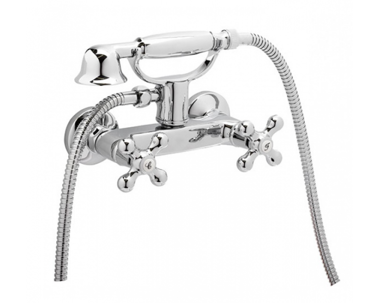 Chromed shower mixer with kit, New Regent Classic, Genebre Chromed shower mixer with kit, New Regent Classic, Genebre