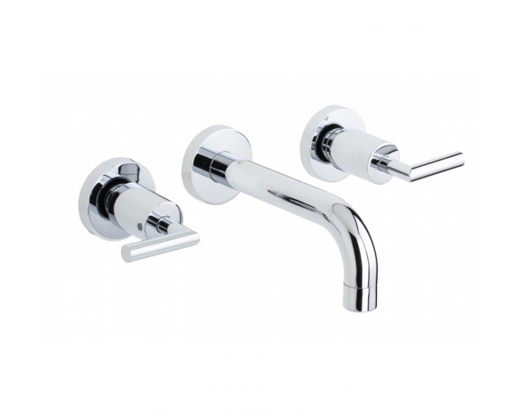 Builtin washbasin mixer with 16 cm pipe spout, Ixo, Genebre