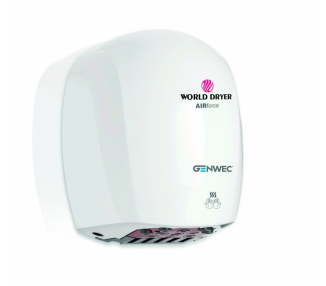 Airforce hand dryer aluminium epoxy white