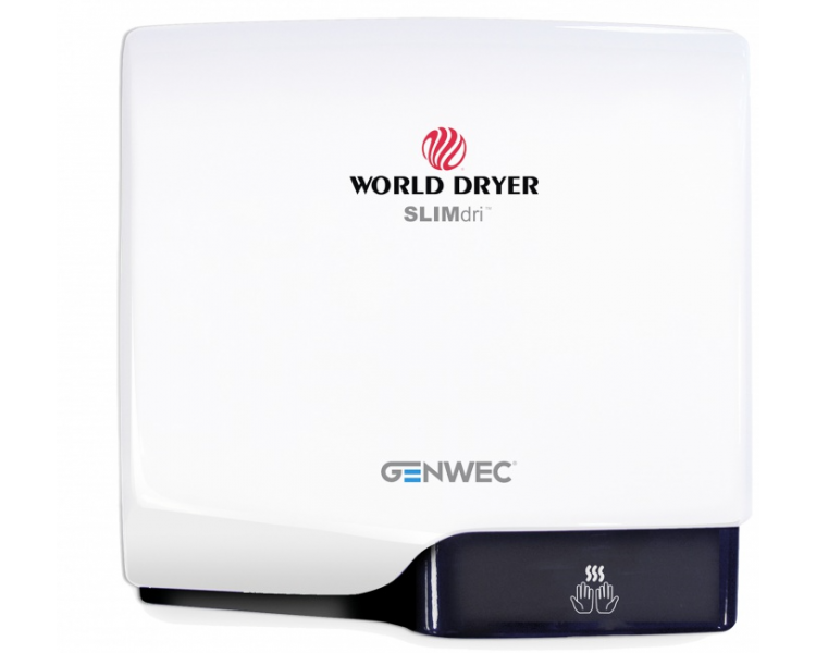 Slimdri hand dryer aluminum, white Slimdri hand dryer aluminum, white