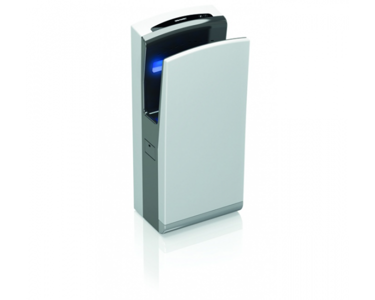 Bladeflow 2 hand dryer stainless steel white (with brushes) Bladeflow 2 hand dryer stainless steel white (with brushes)