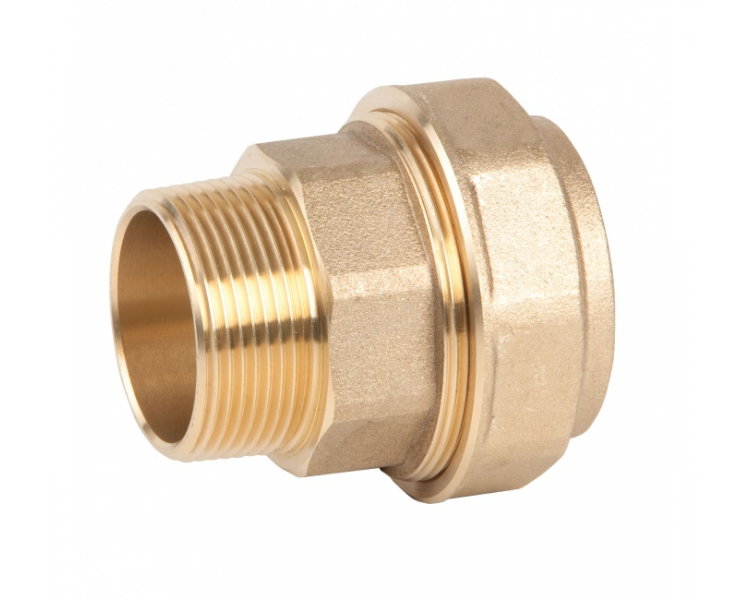 Ravni konektor (spojka), muška, mesing PL0017