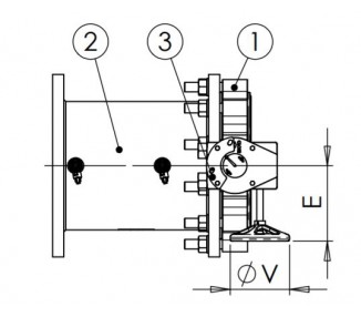 Balansirni ventil enota za regulacijo PN16