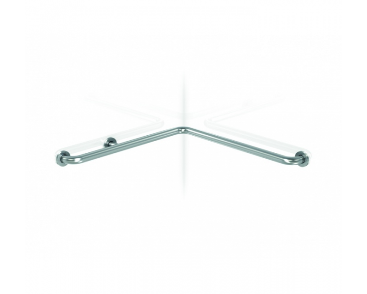 Wand zu Wand 700x700 Haltegriff aus weißem Stahl Wand zu Wand 700x700 Haltegriff aus weißem Stahl