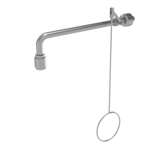 PremiumLine varnostni tuš z ventilom za aktiviranje, stenska namestitev