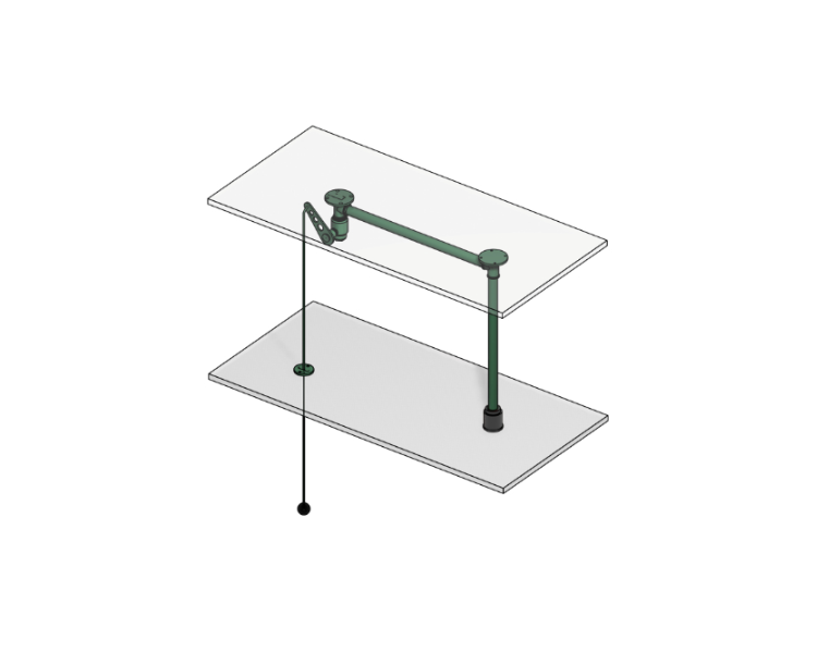 ClassicLine variabilni varnostni tuš, stropni, vgradni