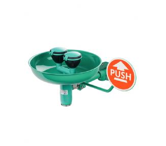 ClassicLine Sicherheits-Augendusche mit Auffangbecken, für Wandmontage Aufputz