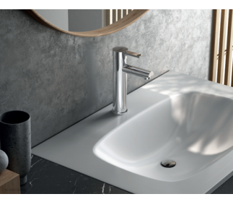 Medium height single lever wash-basin mixer, Tau 2, Genebre