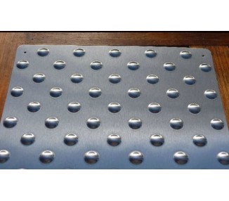 Inox taktilni marker panel, nehrđajući čelik AISI316L, 400x400x5mm
