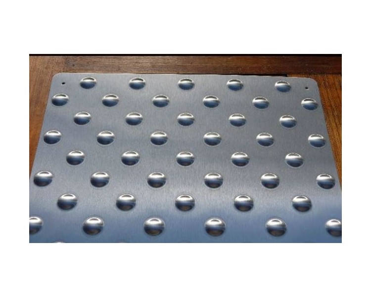 Inox taktilna plošča, nerjavno jeklo AISI316L, 400x400x5mm Inox taktilna plošča, nerjavno jeklo AISI316L, 400x400x5mm