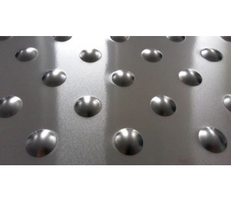 Inox taktilni marker panel, nehrđajući čelik AISI316L, 400x400x5mm