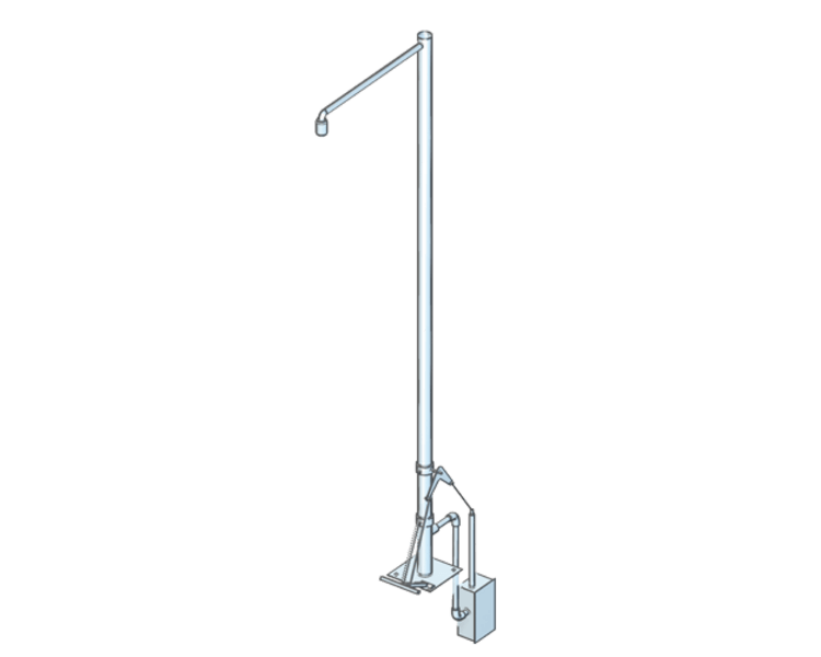 PremiumLine varnostni tuš, proti zmrzali