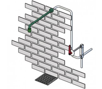 ClassicLine varnostni tuš, z zaščito proti zmrzali